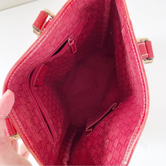 Gucci off white monogram coated canvas tattoo heart logo small tote bag - Picture 8 of 11